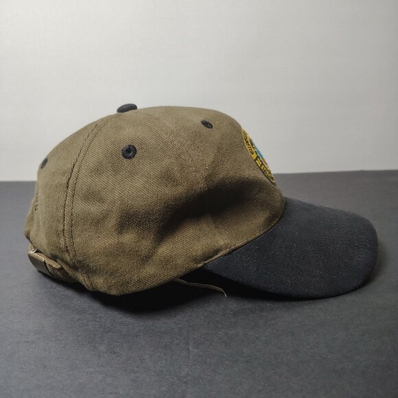 VINTAGE Yellowstone National Park Staff Hat Cap Snap Back Buffalo Old Faithful - Picture 6 of 9